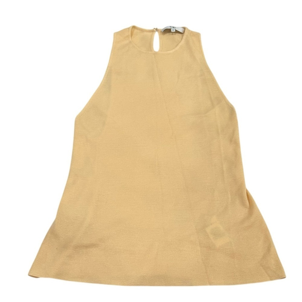 Tibi Cream Sleeveless Top